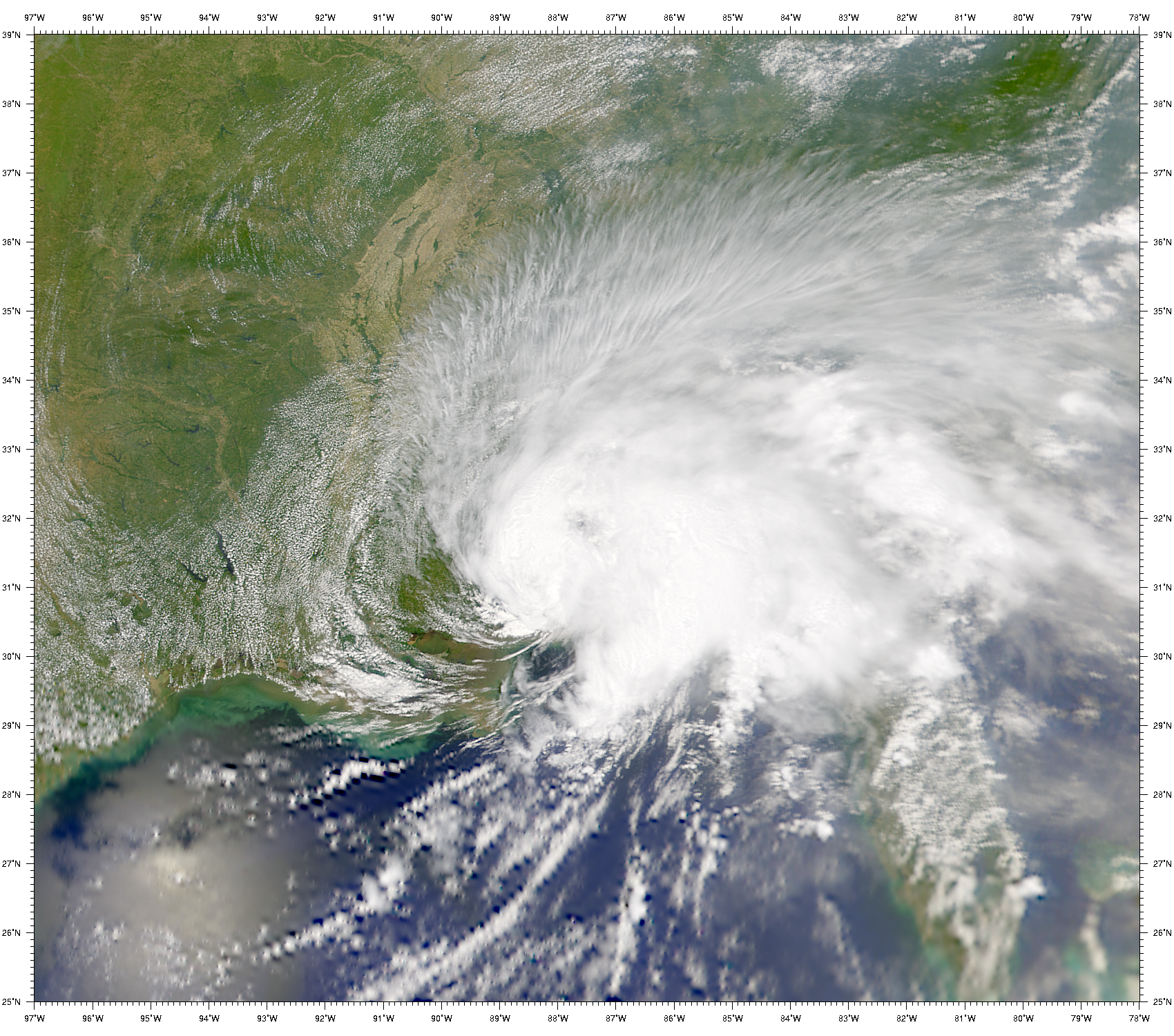 SeaWiFS: Former Tropical Storm Allison - related image preview
