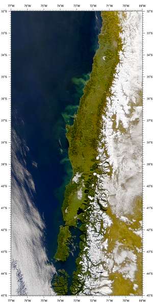SeaWiFS: Sediment Plumes off the Coast of Chile - related image preview