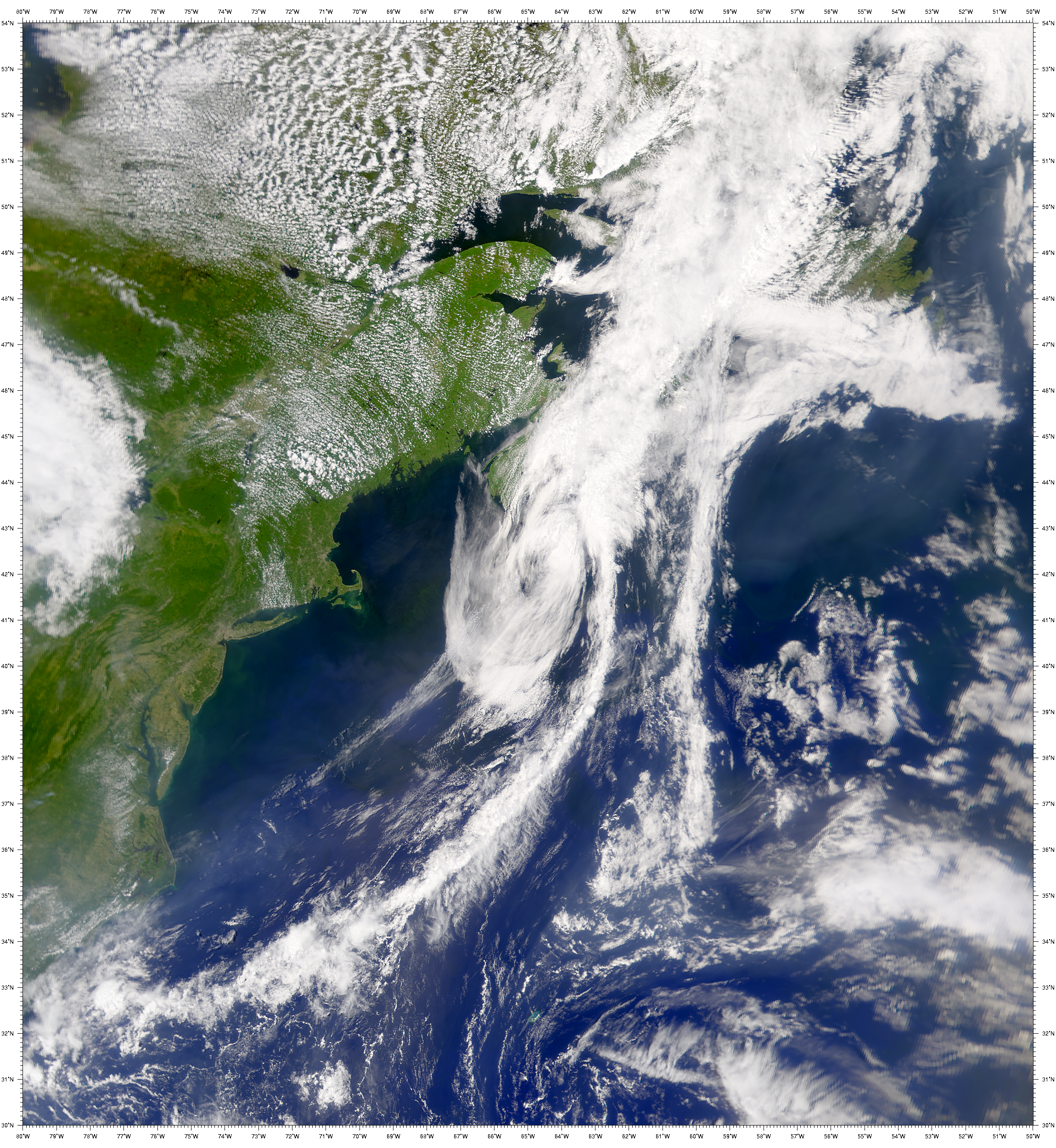 SeaWiFS: Remains of Tropical Storm Allison - related image preview