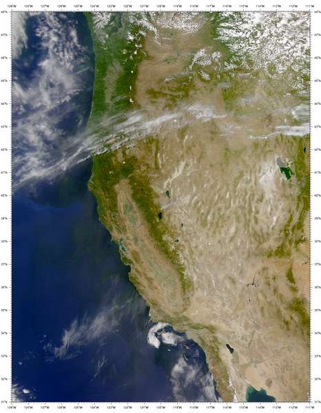 SeaWiFS: Sierra Nevada Forest Fire - related image preview