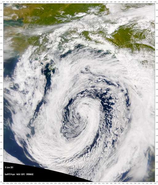 SeaWiFS: Low-Pressure System over the Gulf of Alaska - related image preview