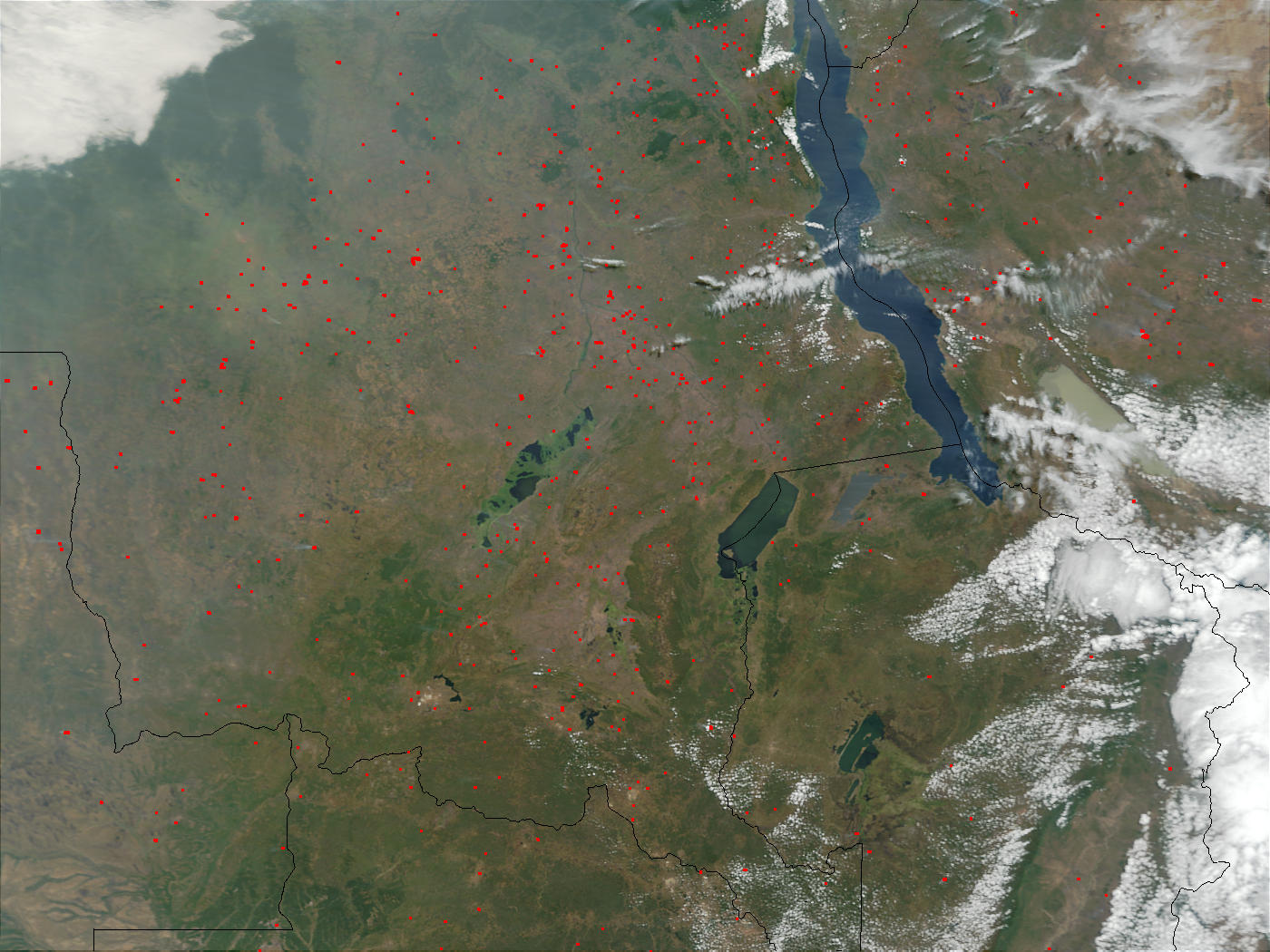 Fires in Democratic Republic of the Congo, Tanzania, Zambia, and Angola - related image preview