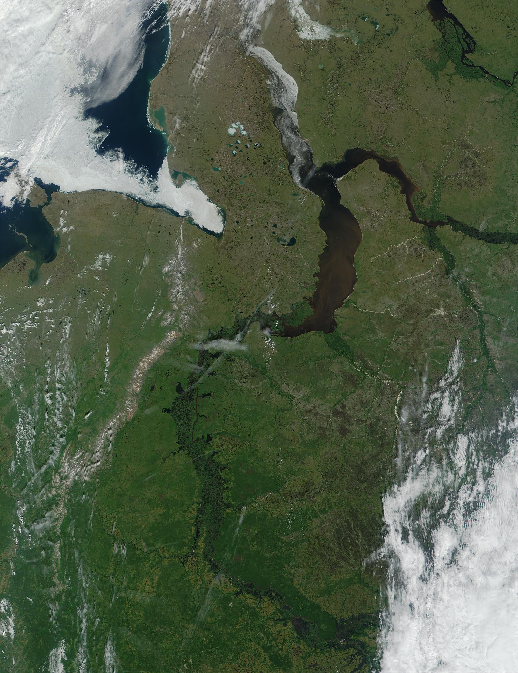Ural Mountains and Mouth of the Ob River (Obskaya Guba), Northern Russia - related image preview
