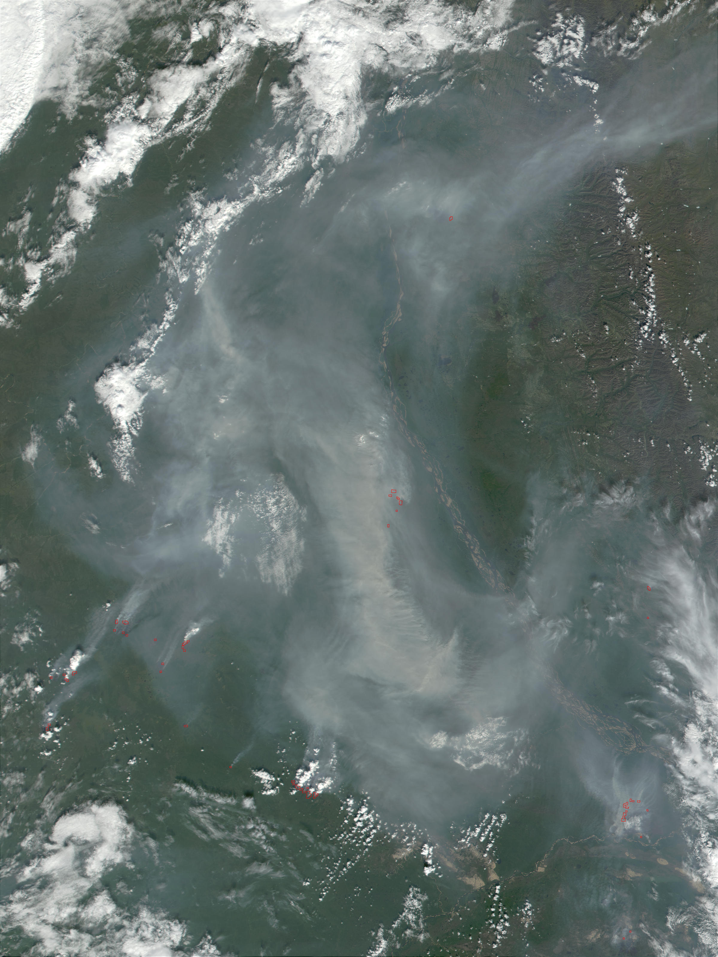 Fires and smoke near Yakutsk, Russia - related image preview