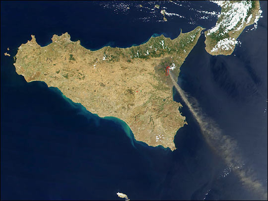 Ash Plume from Mt. Etna - related image preview