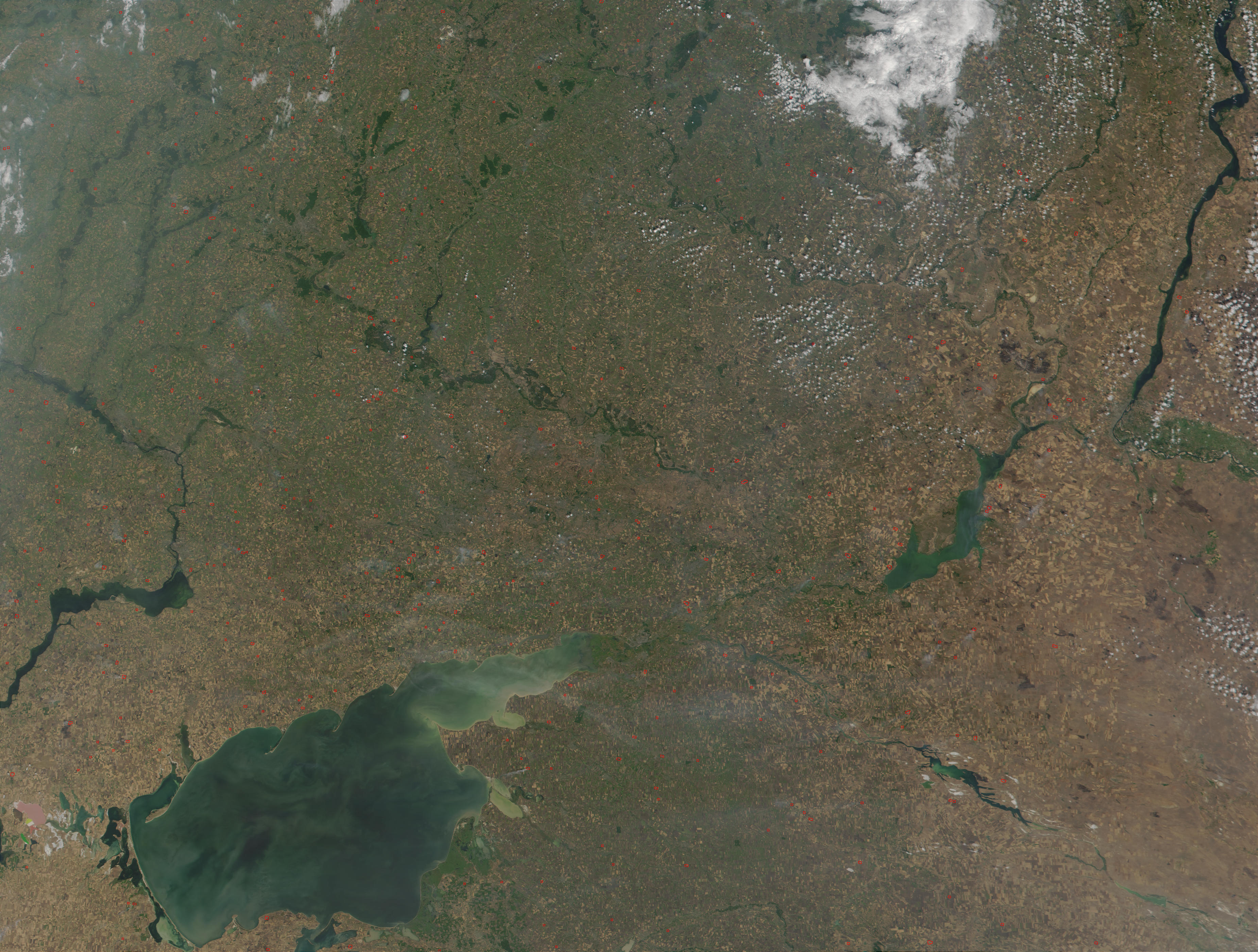 Agricultural fires in Ukraine and Russia - related image preview