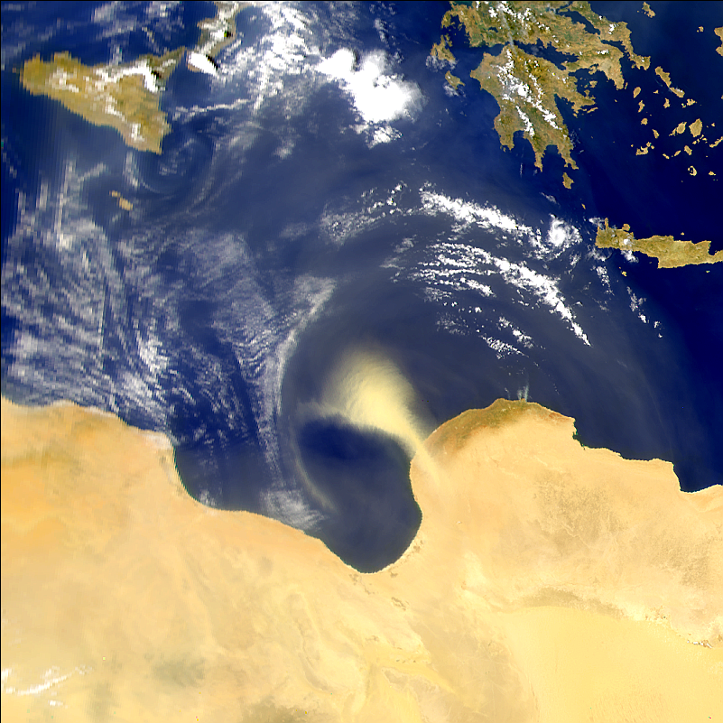 SeaWiFS: Dust from Libya - related image preview