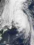 Typhoon Danas (19W) reaching the coast of Japan - selected child image
