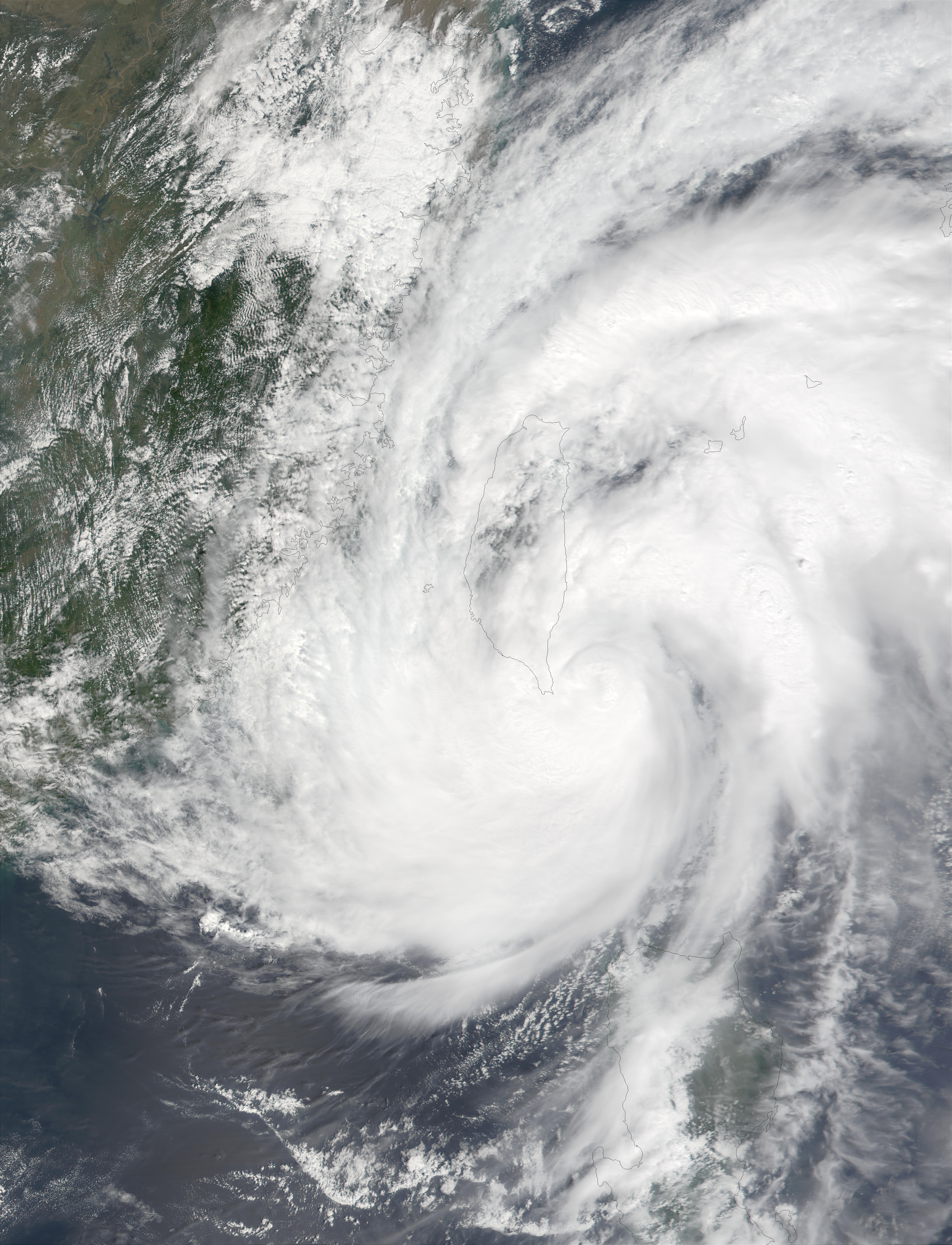 Typhoon Lekima (23W) southeast of Taiwan - related image preview
