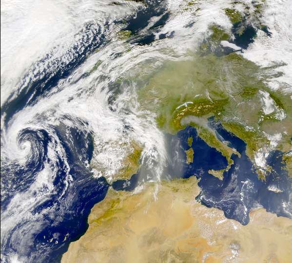 SeaWiFS: Dust over Europe - related image preview