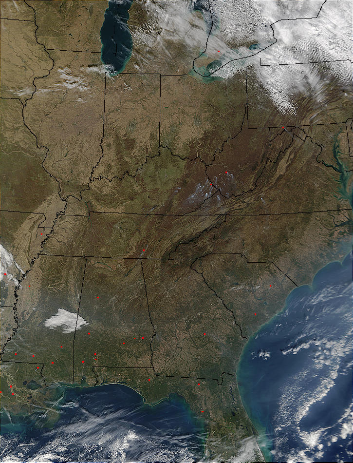 Wildfires in Appalachian Mountains and southeast United States - related image preview