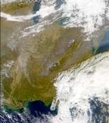 SeaWiFS: Continuning Smoke over the Eastern United States - selected image
