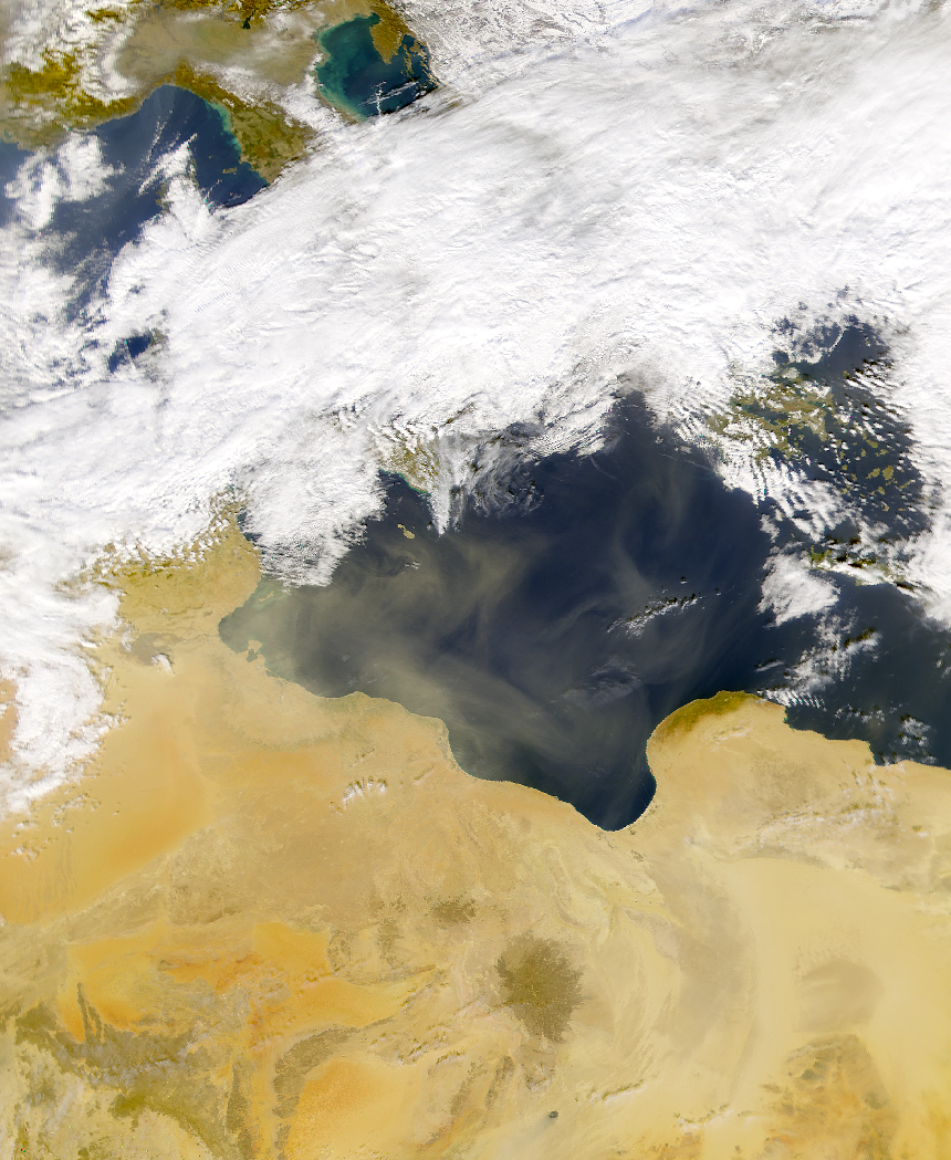 SeaWiFS: Dust over the Central Mediterranean - related image preview