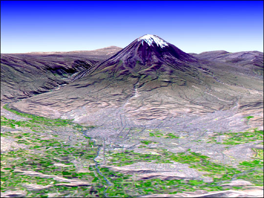 El Misti Volcano and the City of Arequipa, Peru - related image preview
