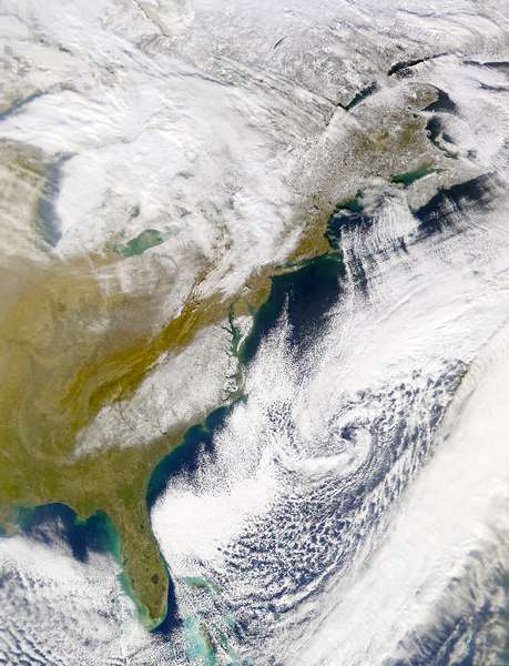 SeaWiFS: Snowfall in the mid-Atlantic States - related image preview