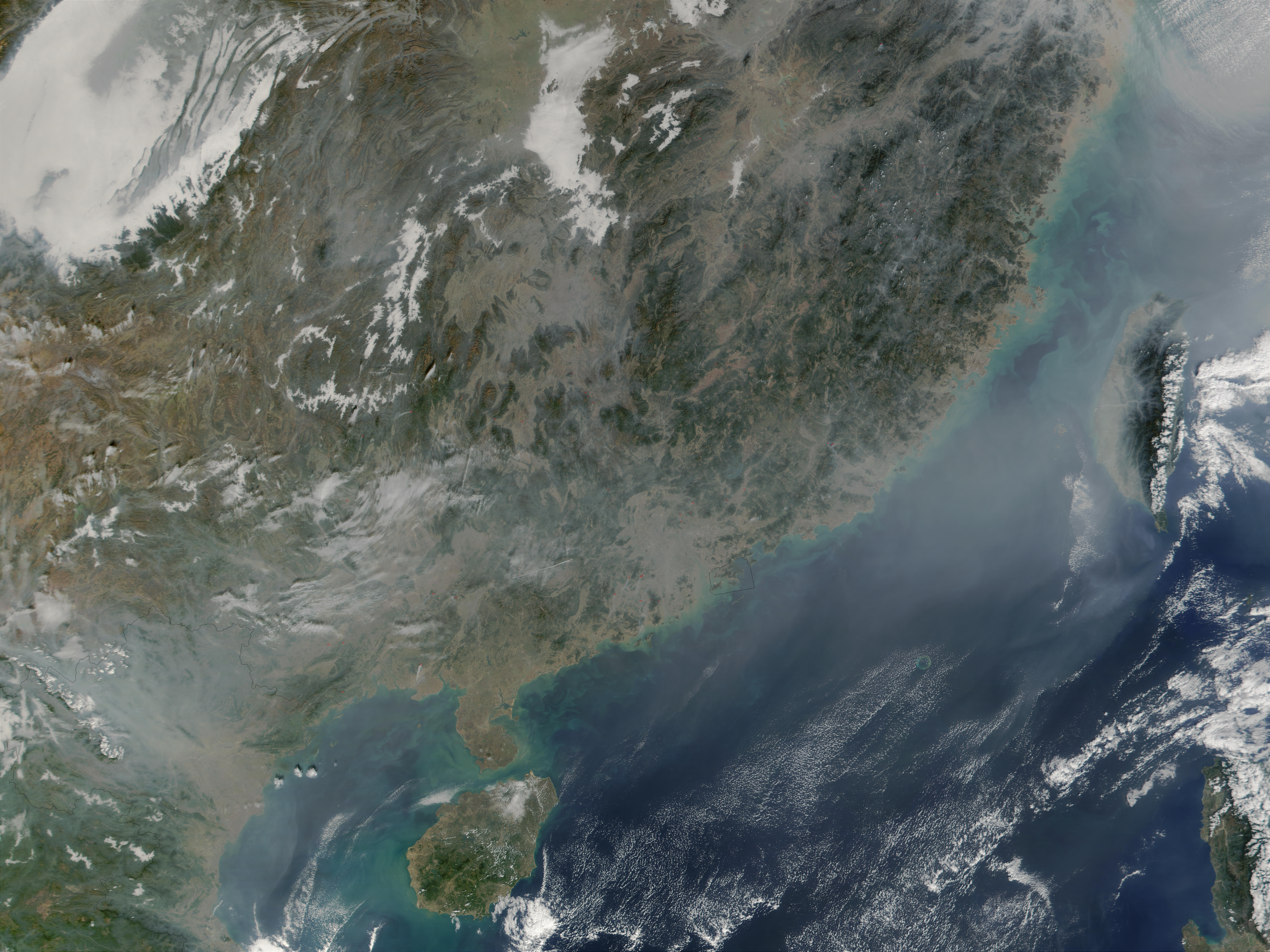 Fires and pollution in southern China and Vietnam - related image preview