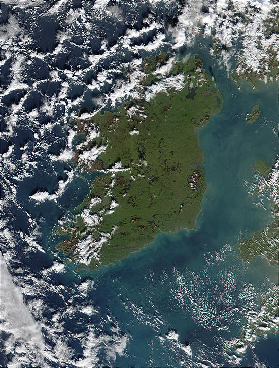 Phytoplankton bloom off the coast of Ireland - related image preview