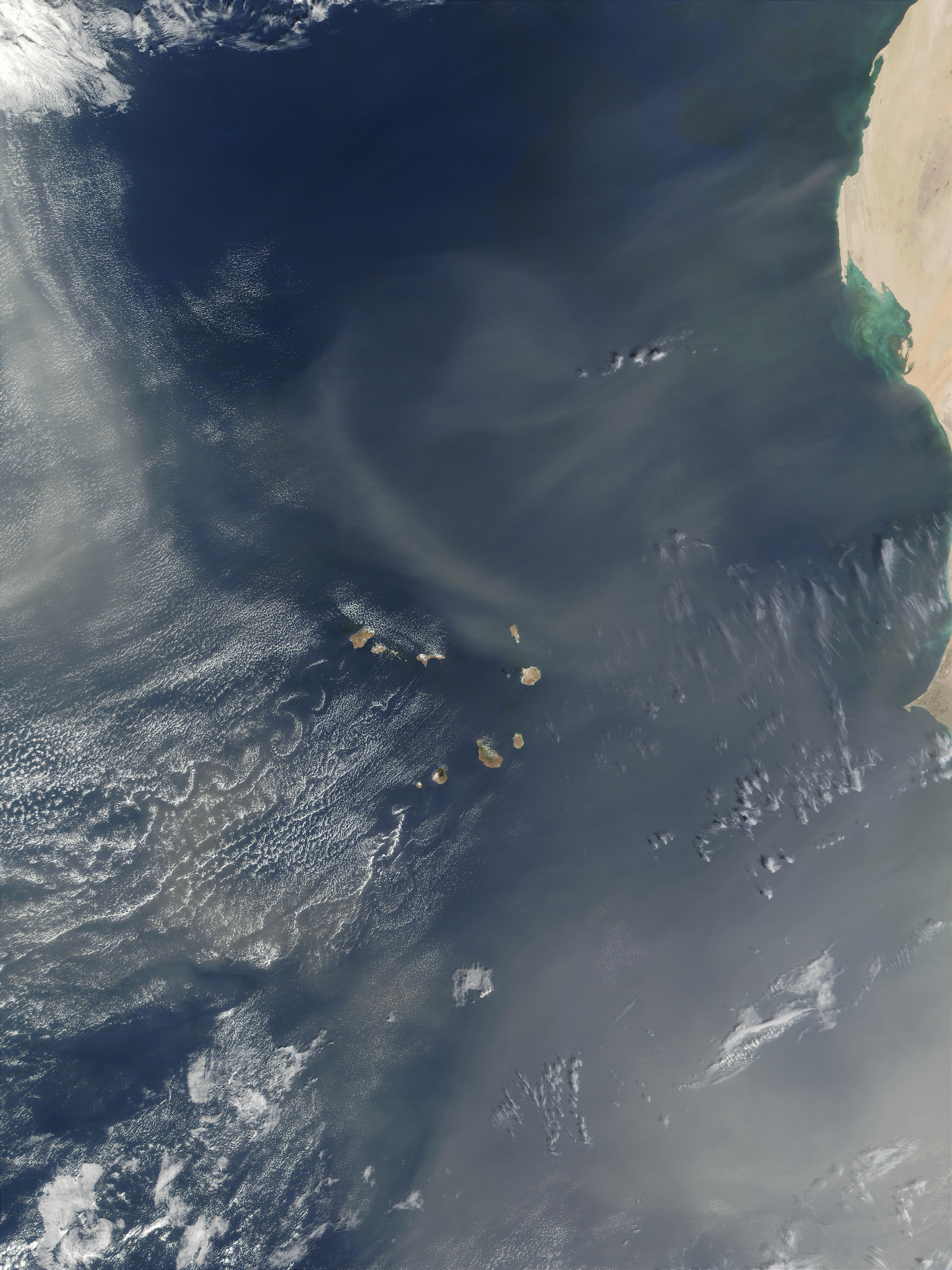 Saharan dust blown over Cape Verde Islands - related image preview