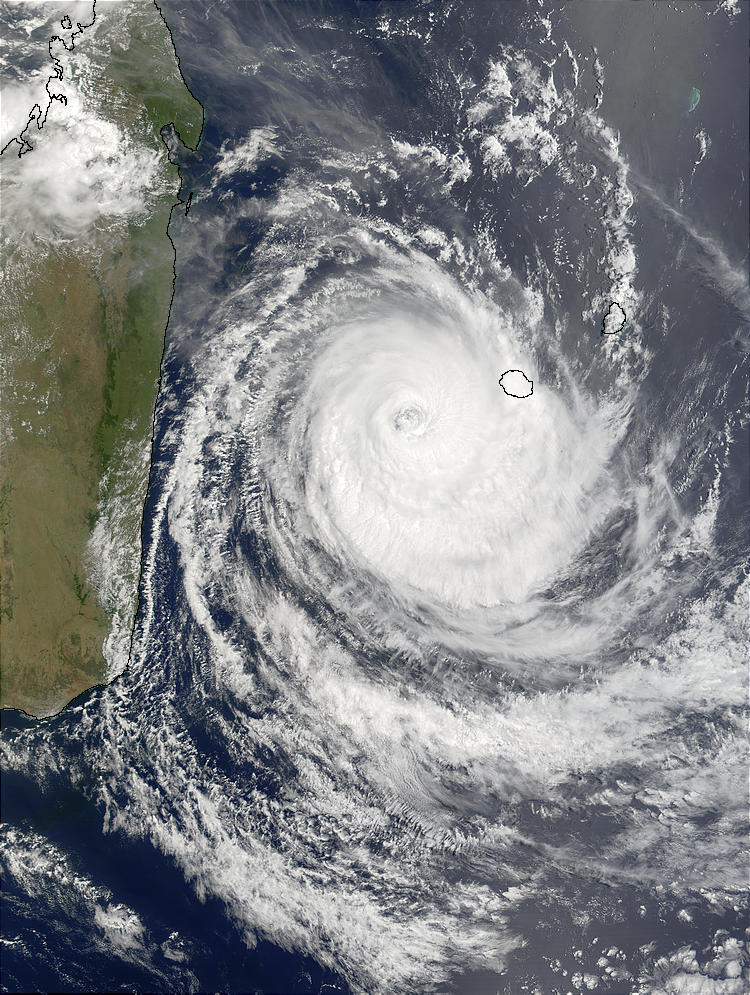 Tropical Cyclone Dina (10S) east of Madagascar - related image preview