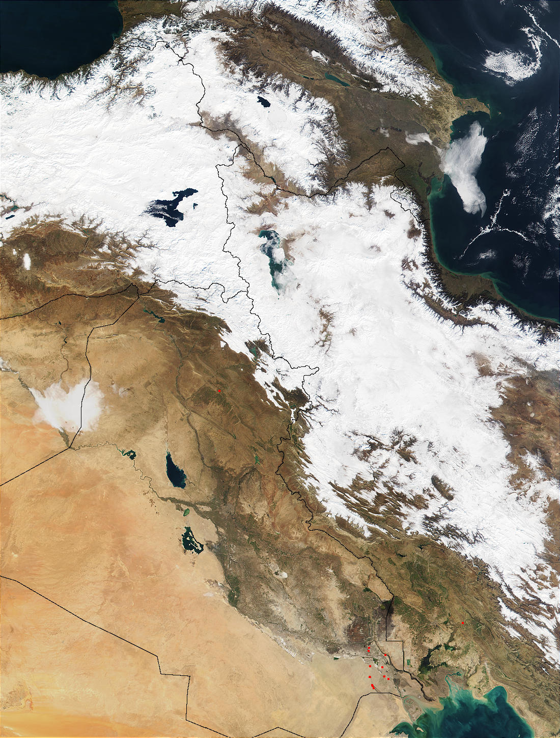 Snow in Iran and Turkey - related image preview
