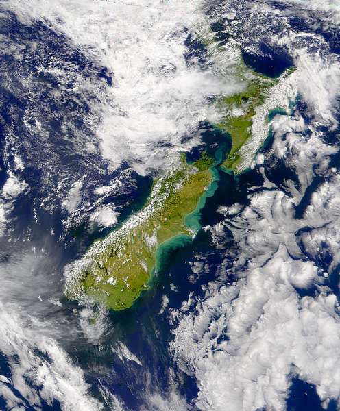 SeaWiFS: Turbidity east of New Zealand - related image preview