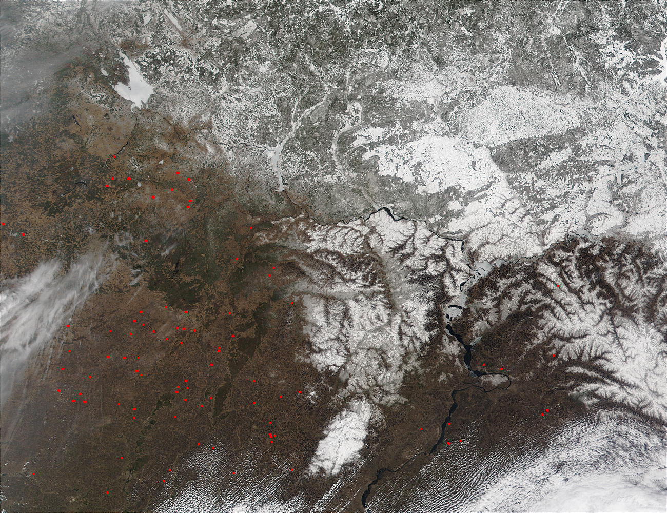 Fires in Central Russian Upland - related image preview