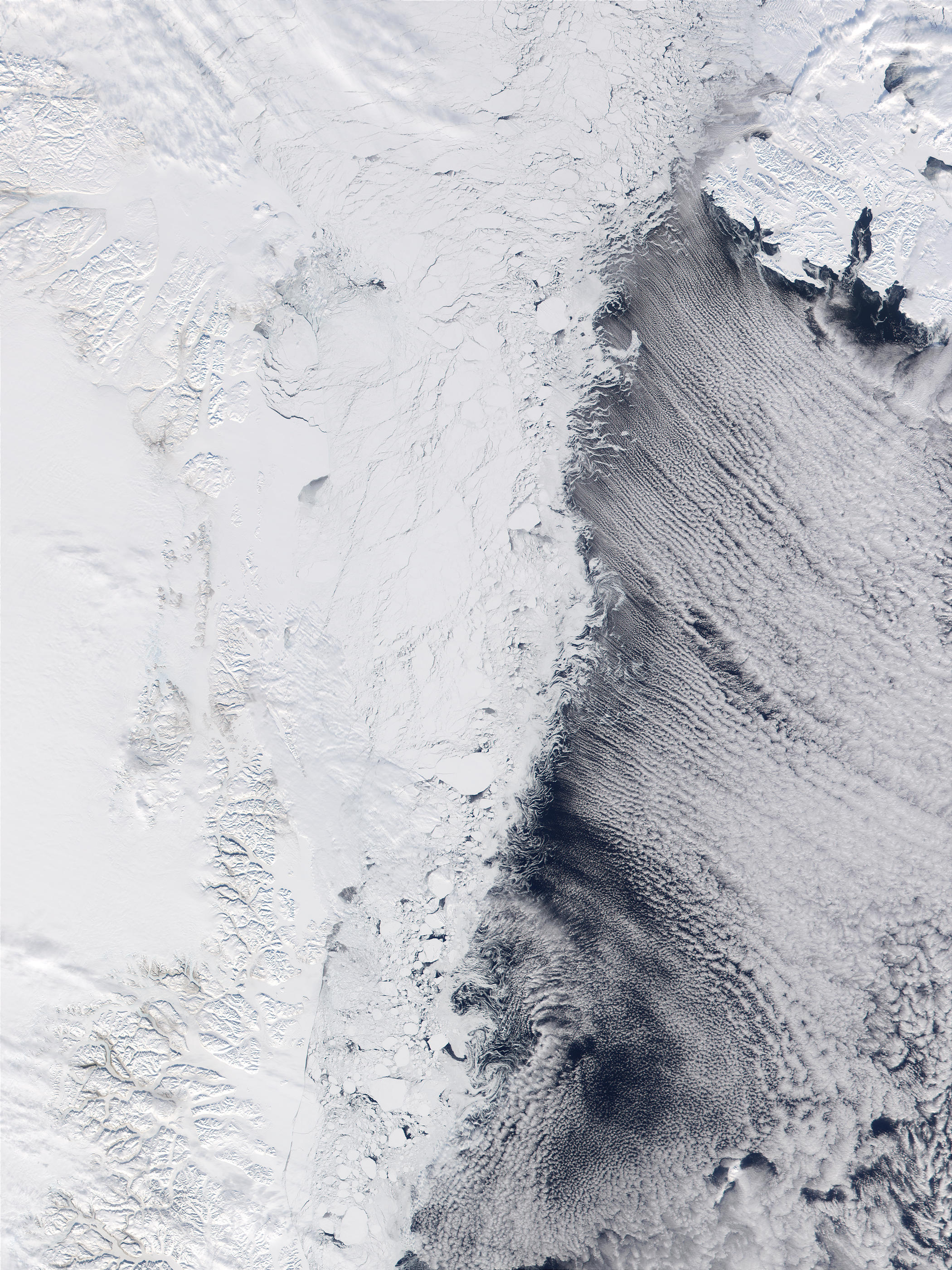 Cloud streets in Greenland Sea - related image preview