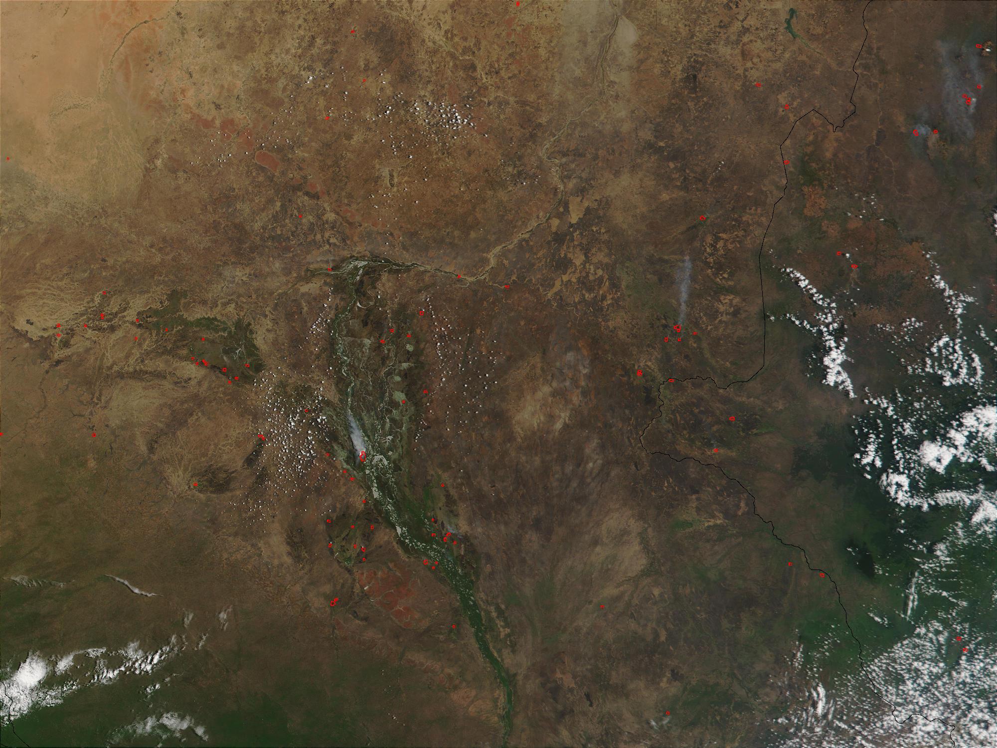 Fires in Southern Sudan and Ethiopia - related image preview