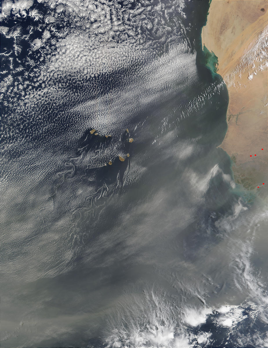 Saharan dust around Cape Verde Islands - related image preview