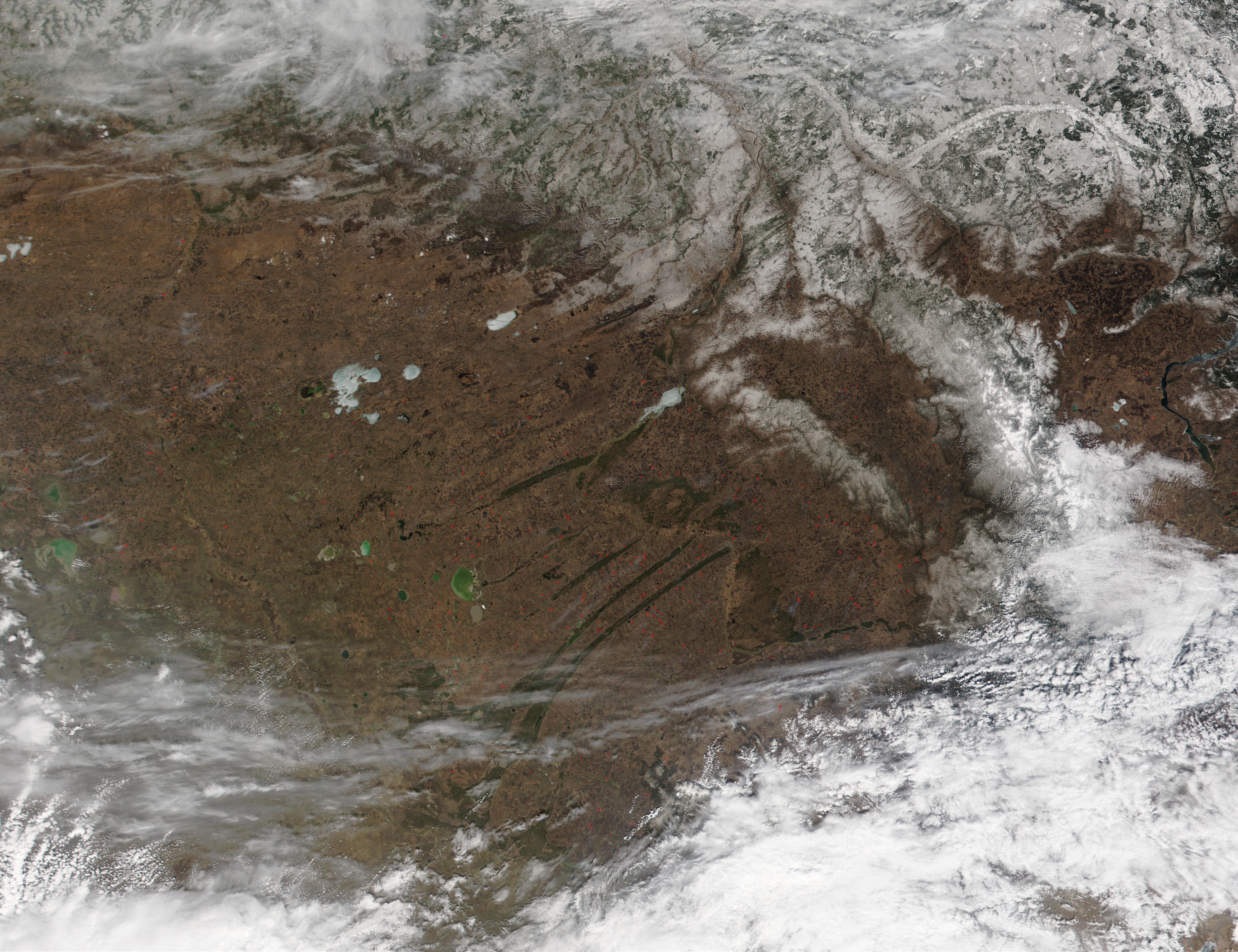 Fires near Novosibirsk, Russia - related image preview