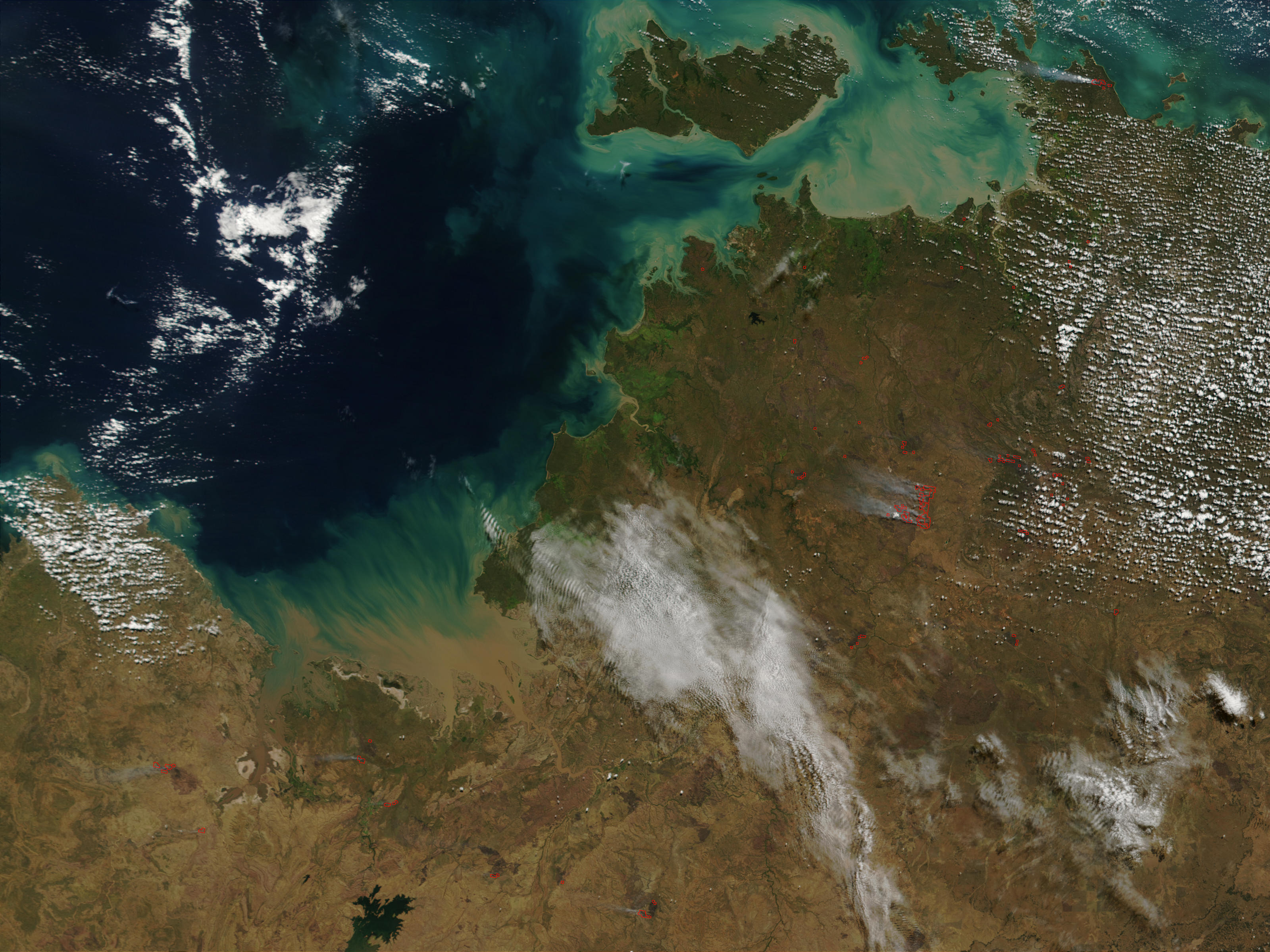 Wildfires near Darwin, Northern Australia - related image preview