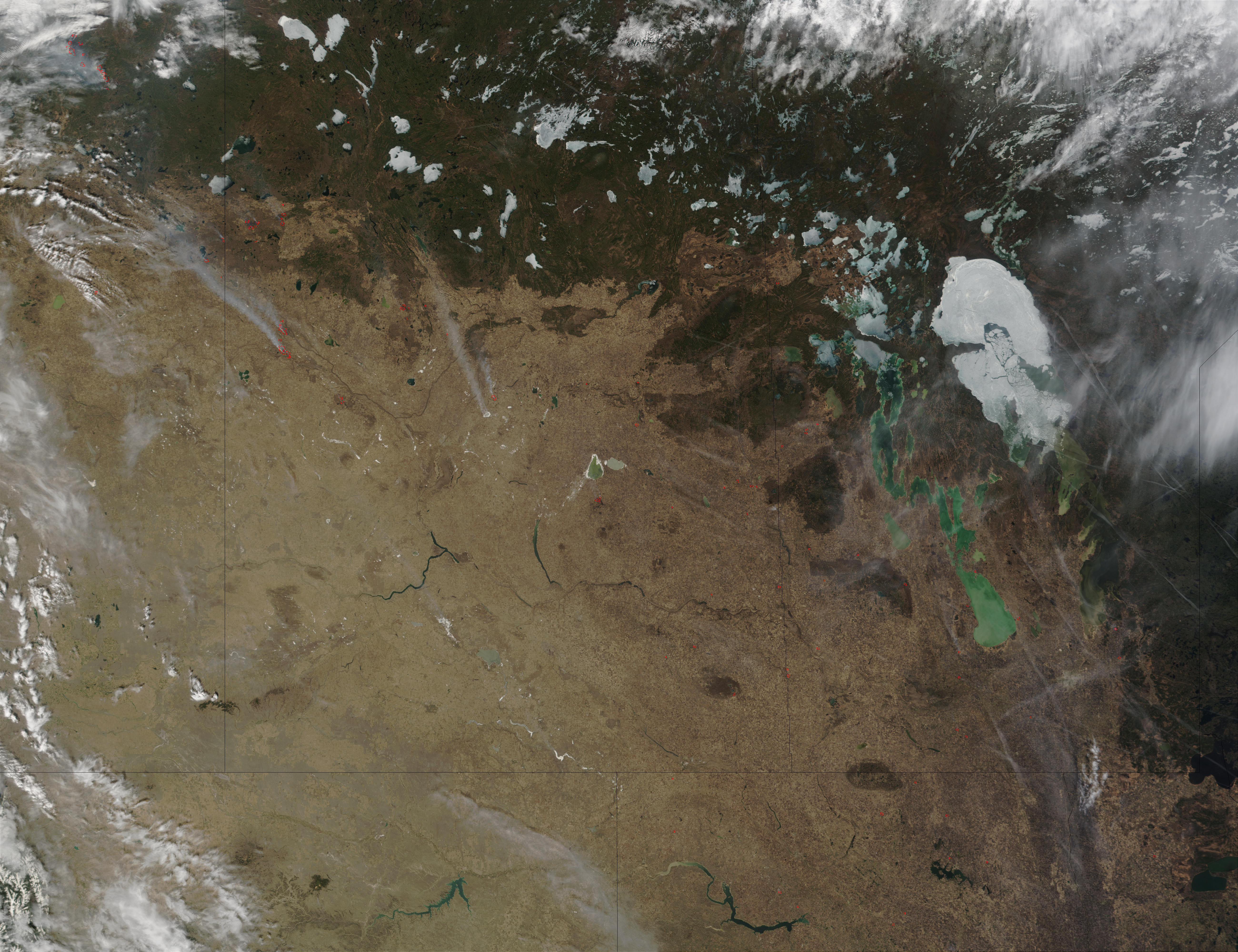 Fires in Alberta, Saskatchewan, and Manitoba, Canada - related image preview
