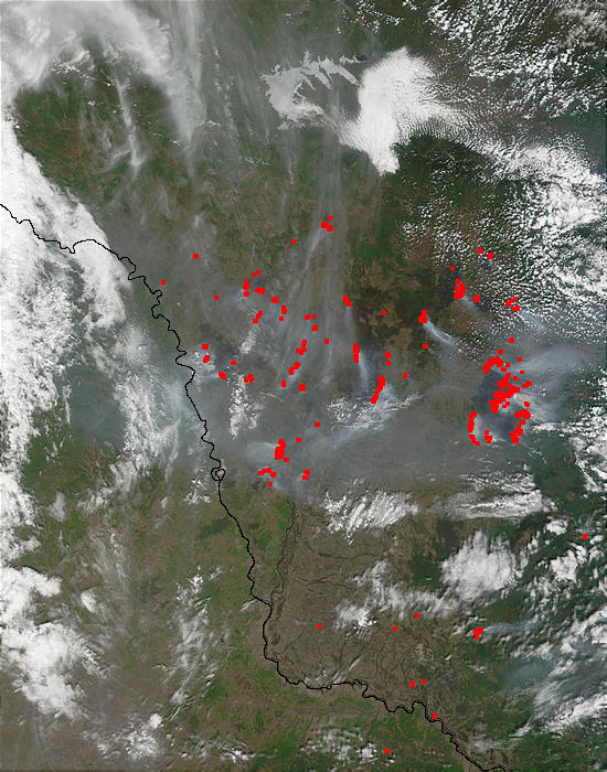 Fires in the Amur Region, Eastern Russia - related image preview