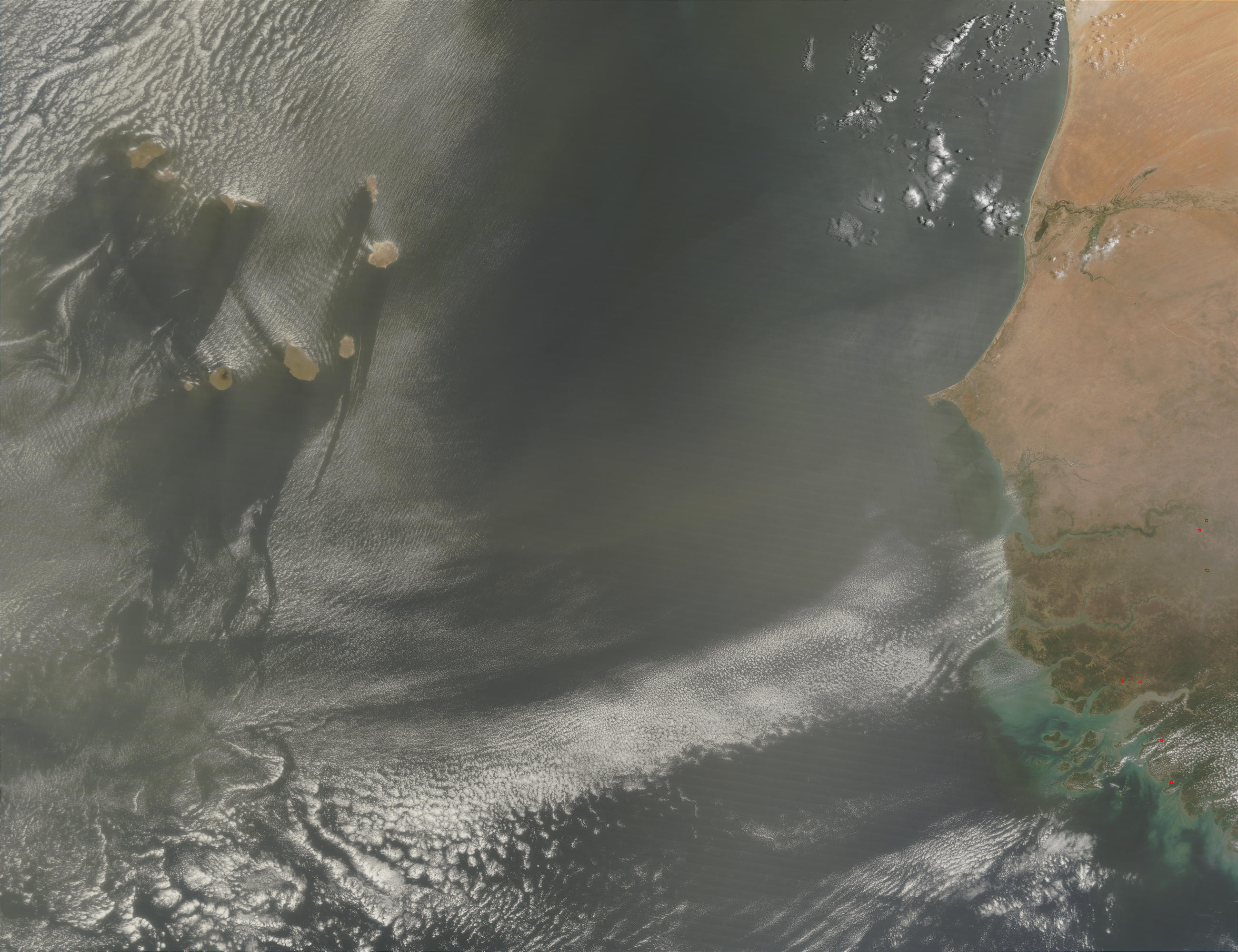 Saharan dust off Western Africa - related image preview