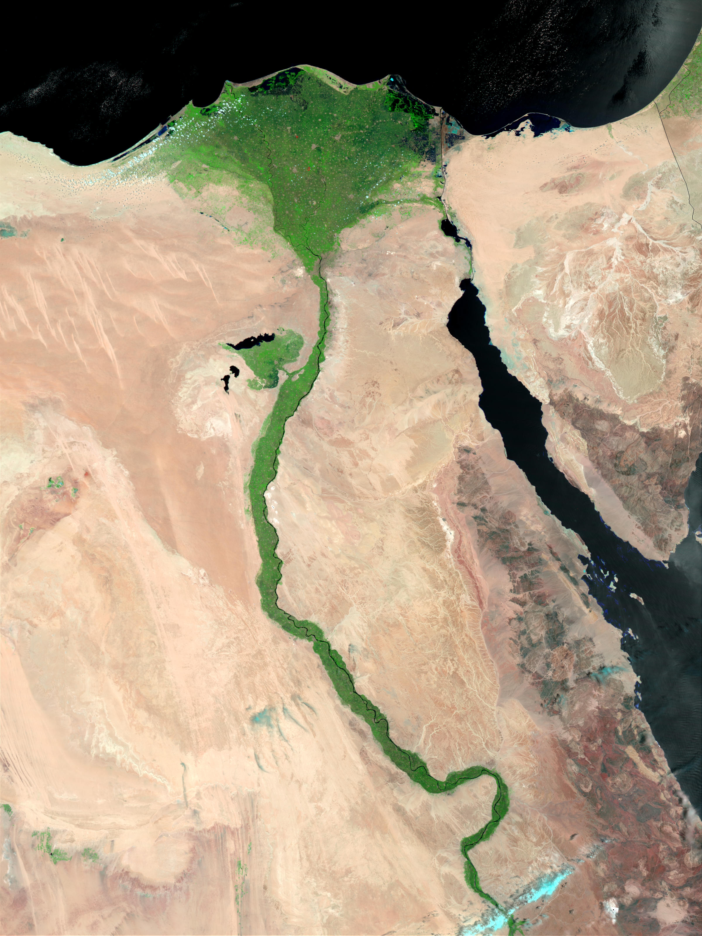 NASA Visible Earth: The Nile Delta, Egypt