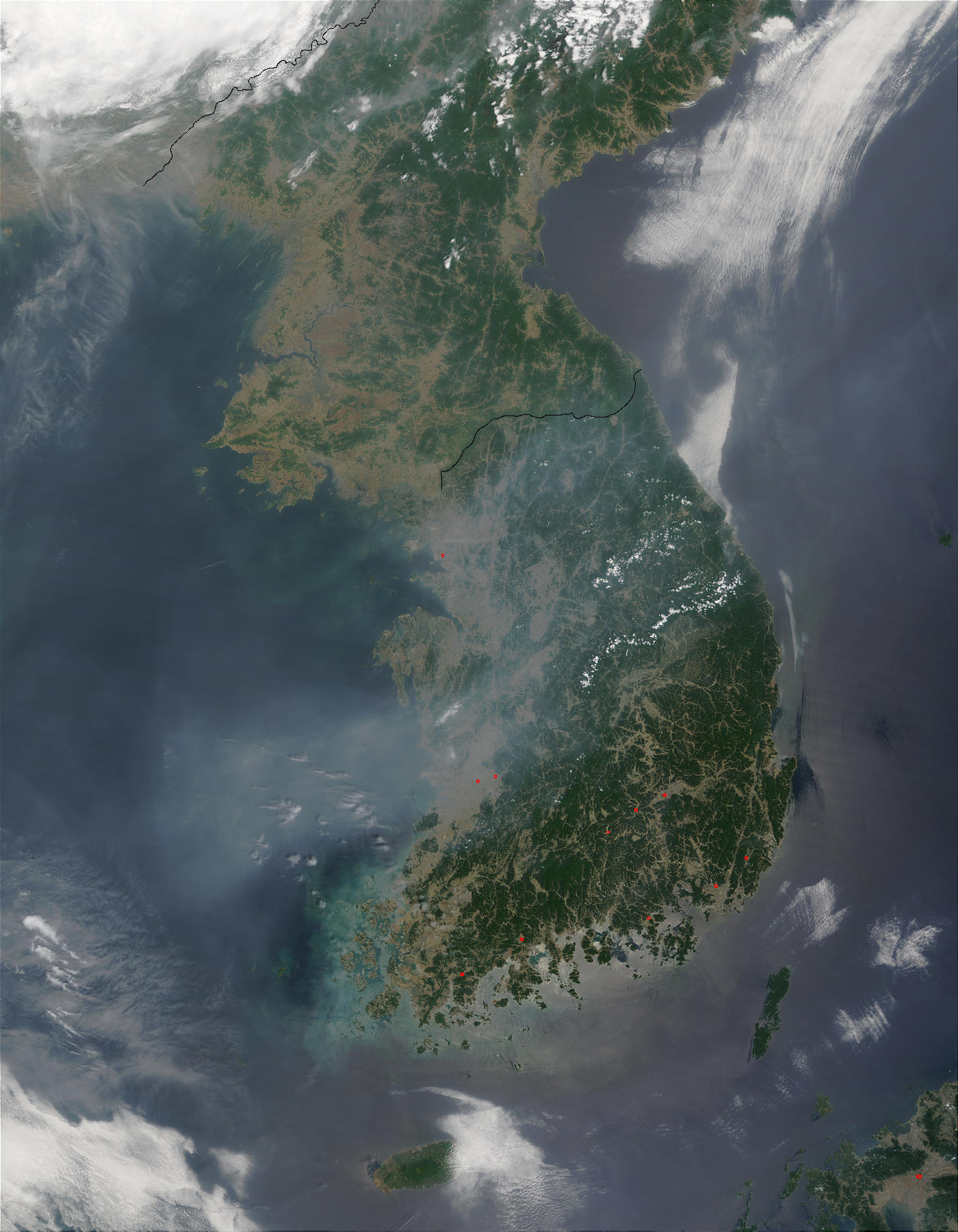 Fires and smoke in Korea - related image preview