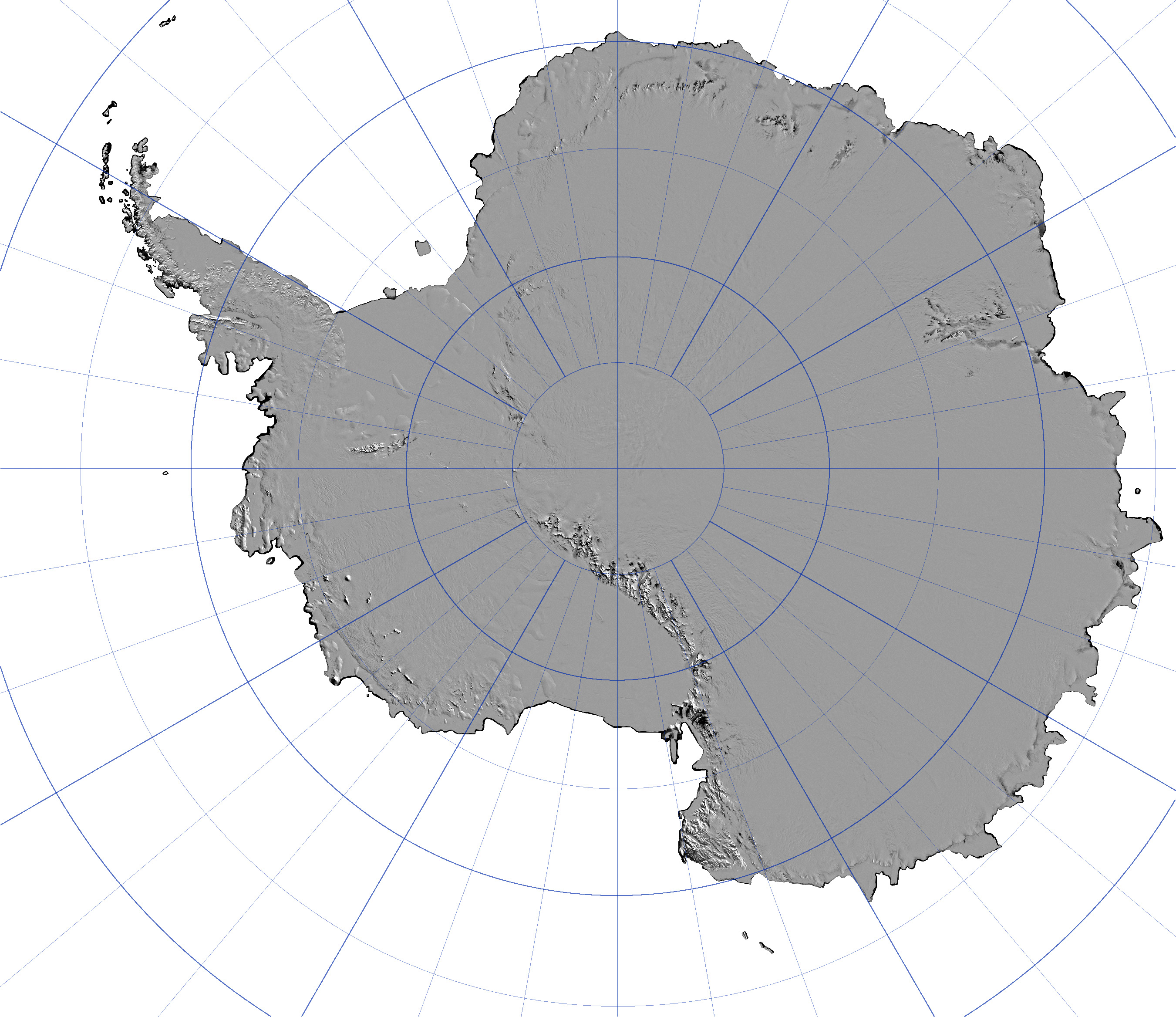 Антарктида контур на карте