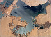 Decreasing Water Levels in Egypt’s Toshka Lakes