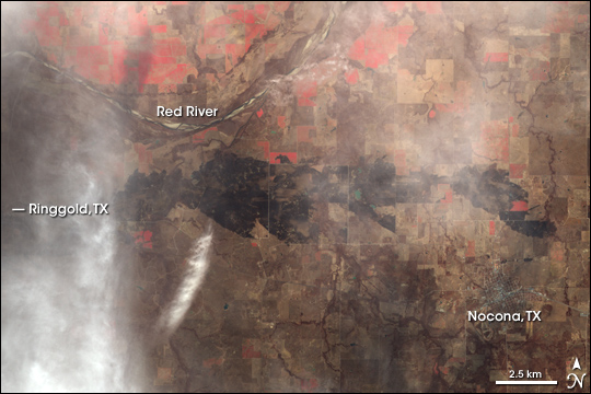 Burn Scar from Fire Near Ringgold, Texas - related image preview