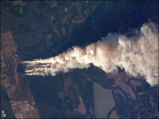 Forest Fire, Ouachita National Wildlife Refuge, LA