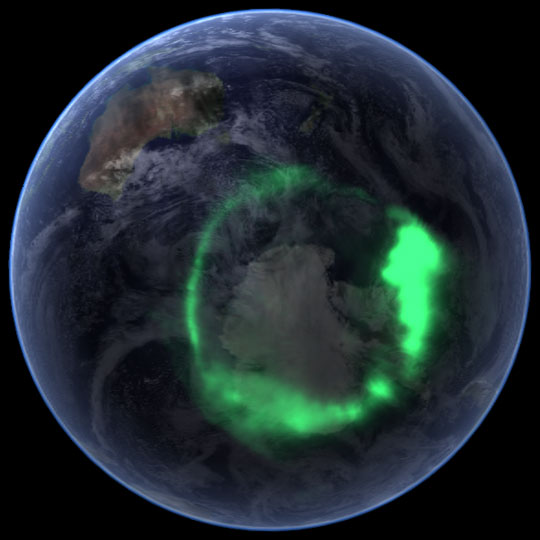 IMAGE Spacecraft Pictures Aurora