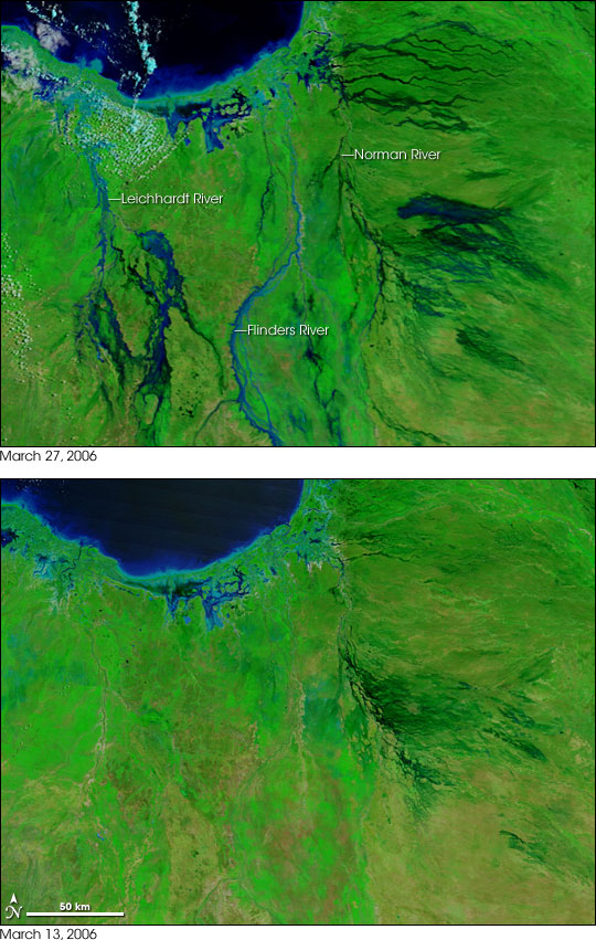 Flooding after Tropical Cyclone Larry