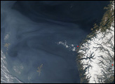 Smoke over the Norwegian Sea