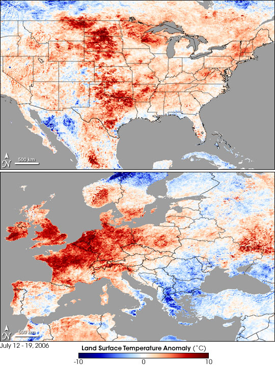 Heat Wave in North America and Western Europe
