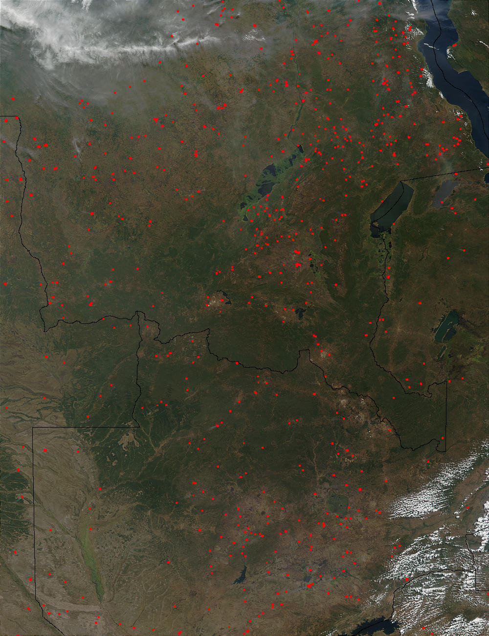 Fires in Democratic Republic of the Congo and Zambia - related image preview