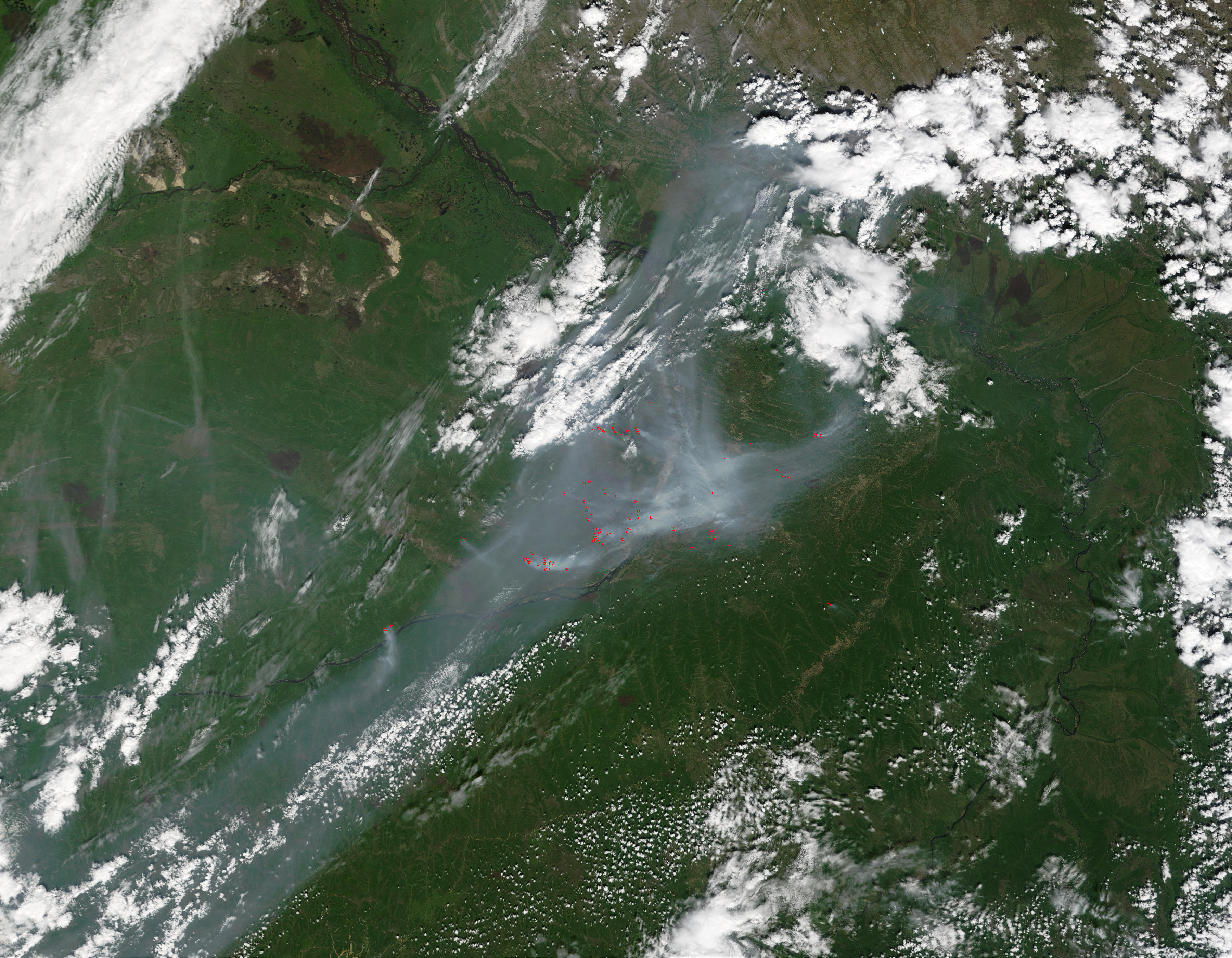 Fires near Yakutsk, Russia - related image preview