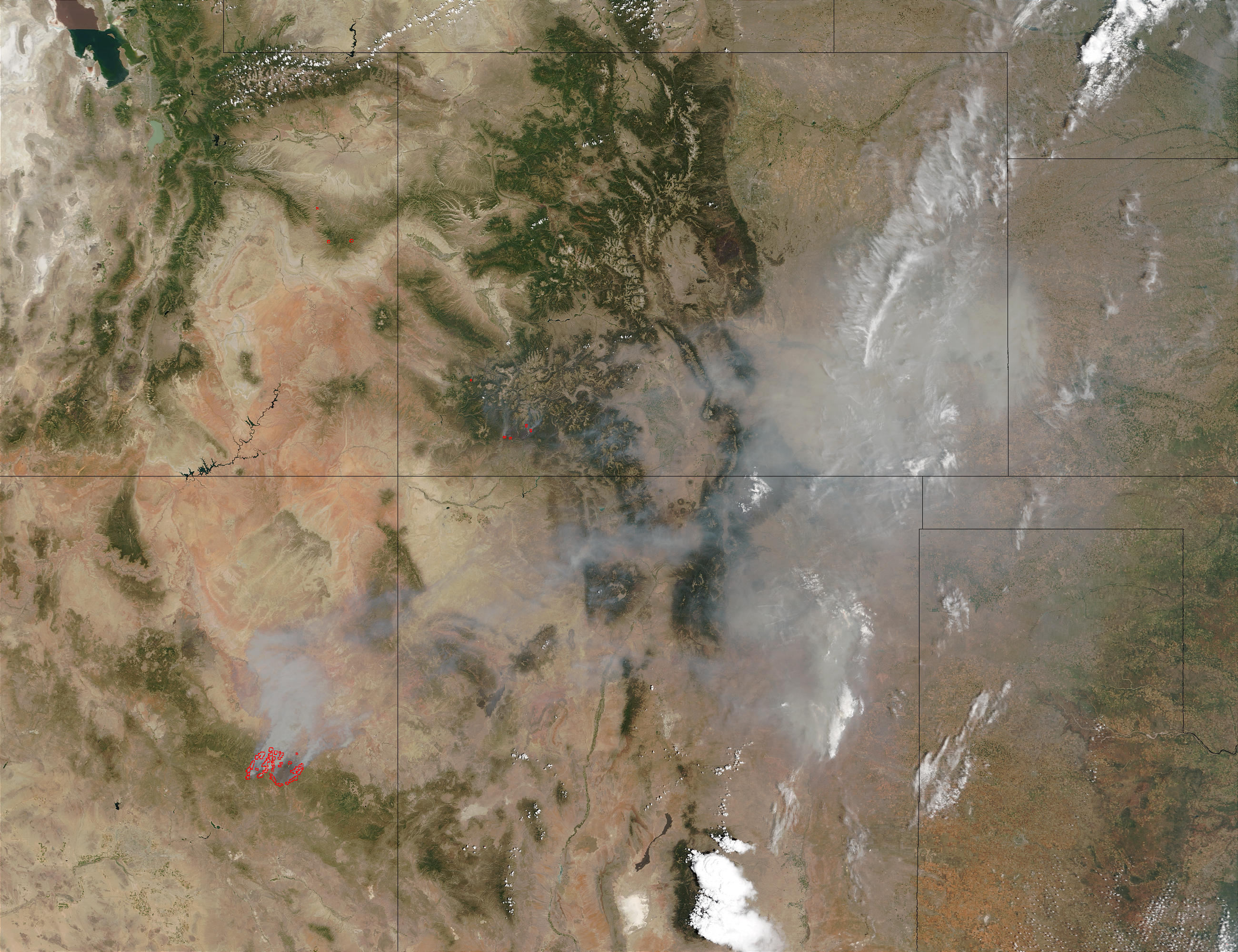 Rodeo and Chediski Fires, Arizona - related image preview