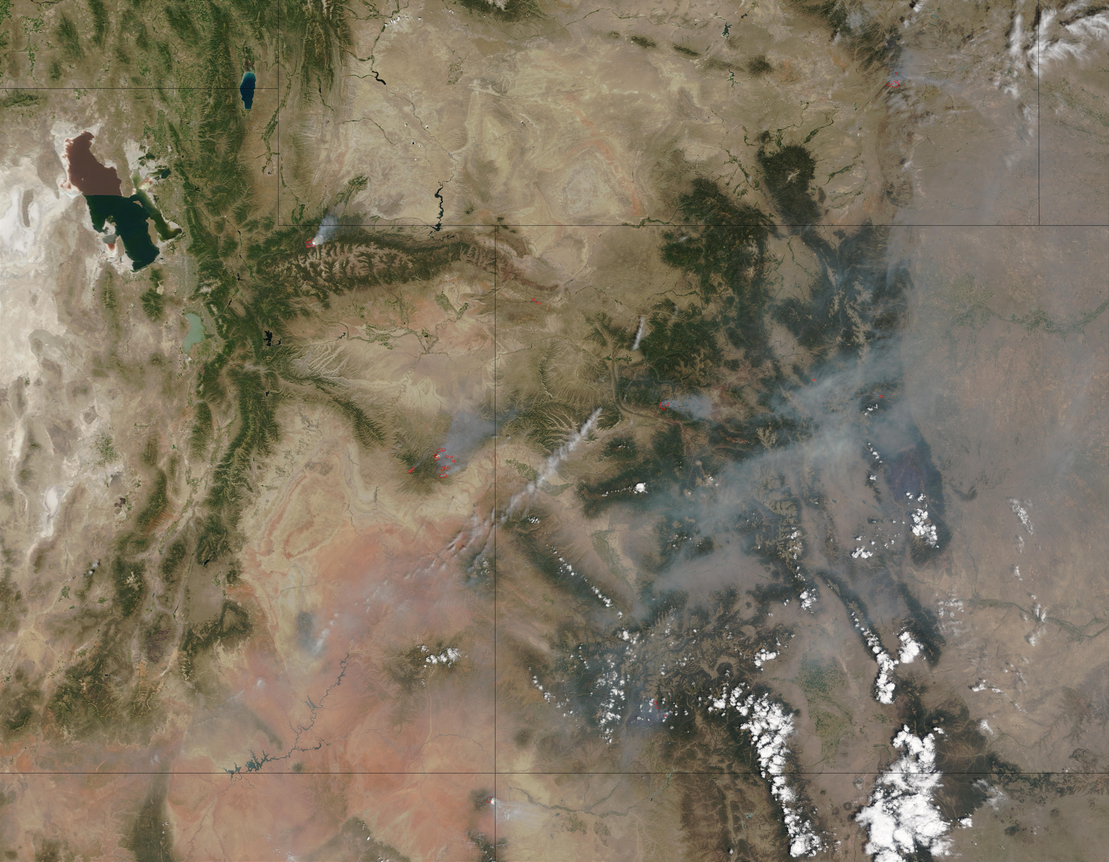 Wildfires in Utah and Colorado - related image preview