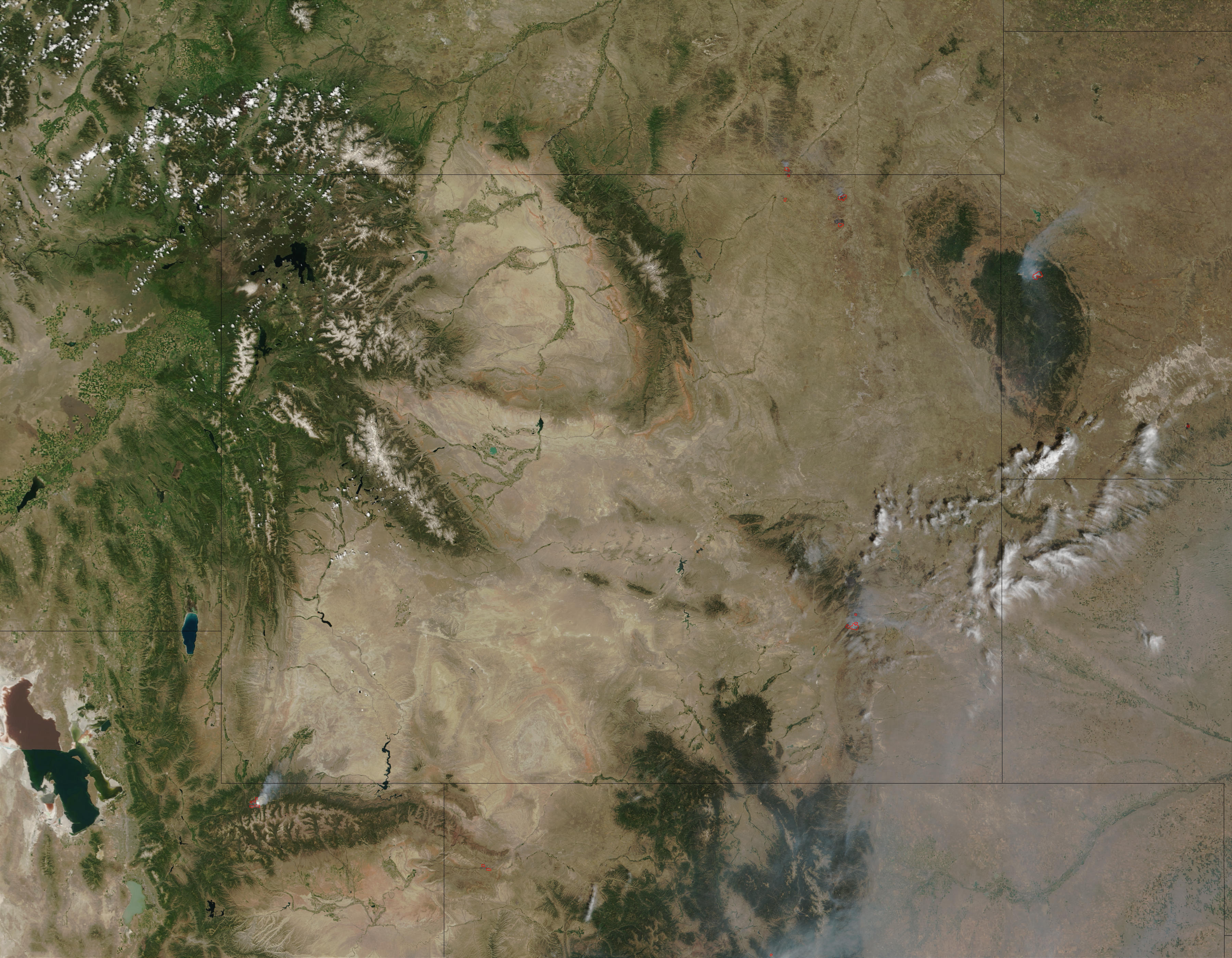 Wildfires in Wyoming and South Dakota - related image preview