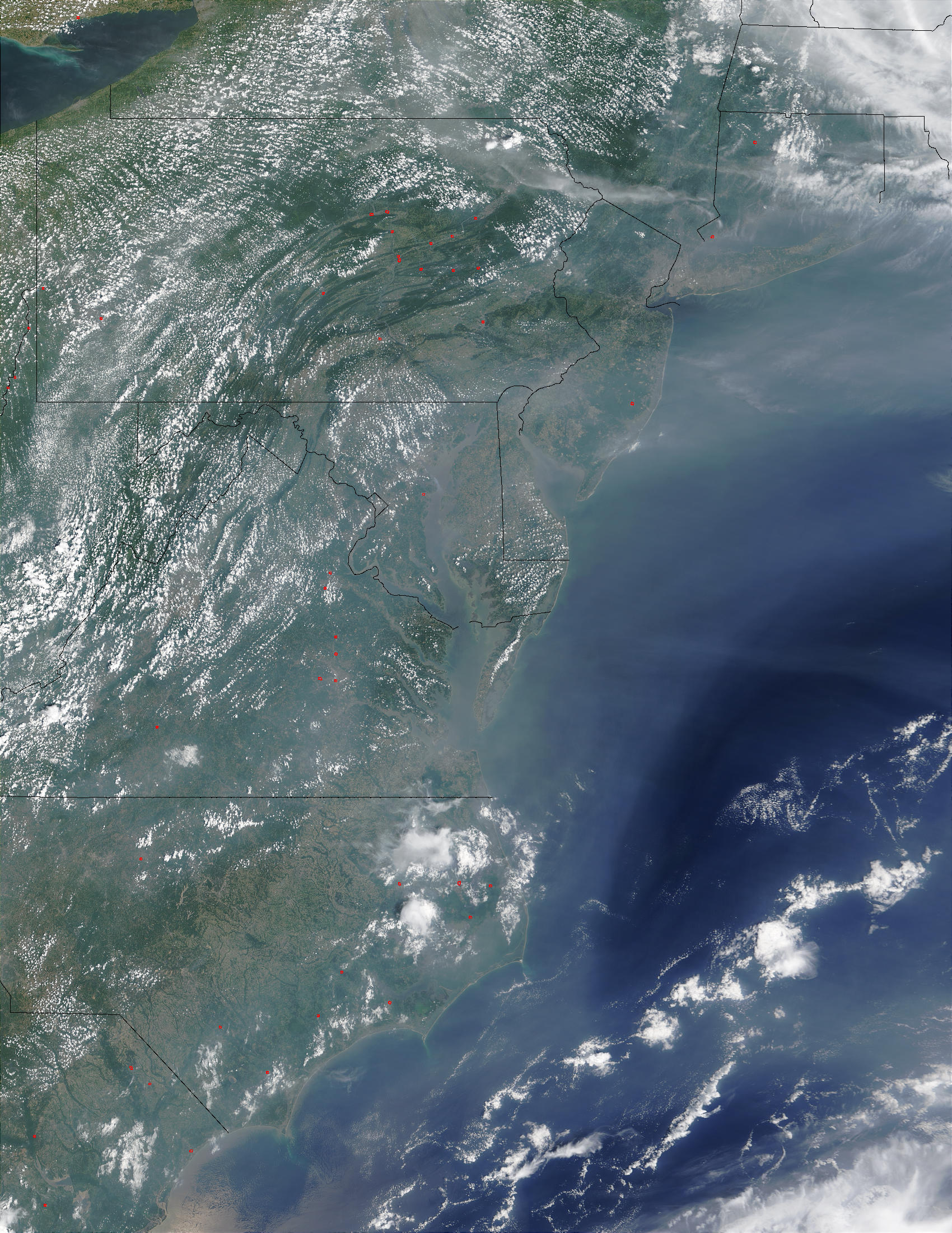 Pollution over United States East Coast - related image preview